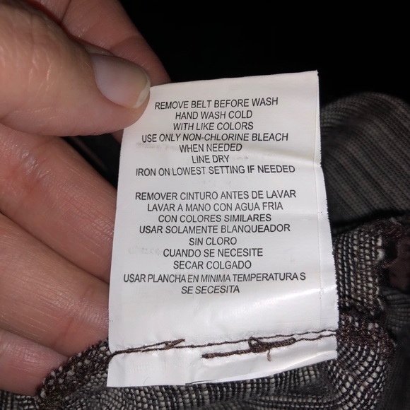 Brown Polyester Business Shorts / Capris, Size 13 - Picture 8 of 8